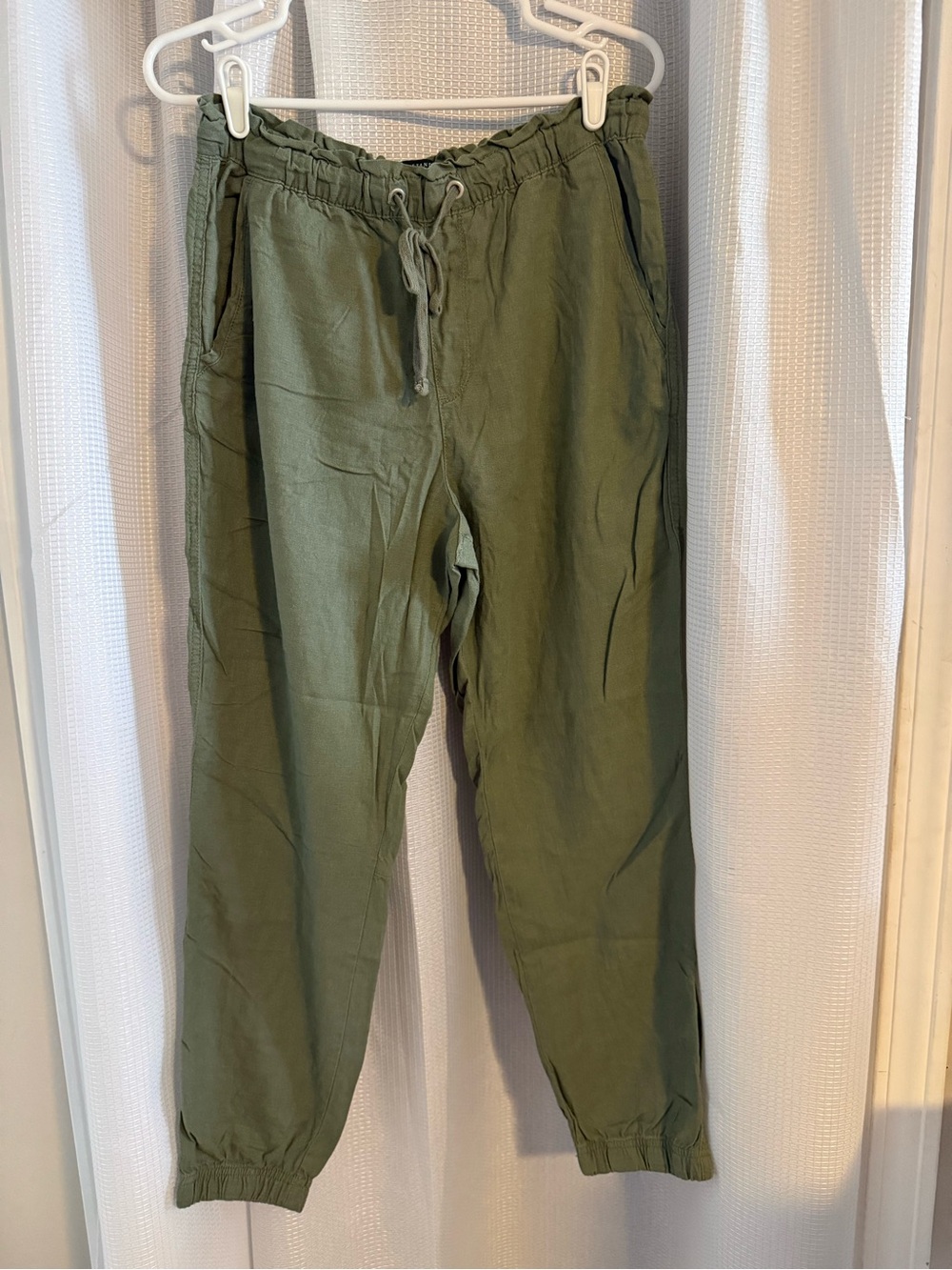 Olive Drawstring Women's Joggers - Casual Track Pants